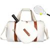Generic Borsa per racchette da tennis, grande capacità, impermeabile, con copertura | Borsa a tracolla unisex per asciugamani, vestiti, bottiglie, bicchieri, viaggi, campeggio, weekender