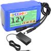 FREEDOH Batteria agli ioni di Litio da 12 V, 10 Ah, 15 Ah, 20 Ah, 25 Ah, 30 Ah, Ricaricabile con Caricabatterie per Motore da 100 W, 200 W, 250 W, 300 W e 400 W.