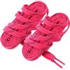 LIFKOME Lacci per Pattini da Hockey Resistenti, Poliestere Cerato per Pattini | Hockey su Ghiaccio e Scarponi, Facili da Allacciare, Estremità Rinforzata, Rosa 96