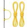 PATIKIL Arco D Loop Corda 2 FT, 2 Confezioni Arco D Loop Corda Rilascio Materiale Nock Filo Anello Fibbia per Arco Compound, Giallo