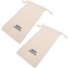 OFFSCH 2 Pezzi Borsa Porta Ciabatte da Viaggio Coulisse Beige | Sacchetto per Ciabatte Leggero e Robusto, Organizer Viaggio, Buste Scarpe Viaggio, Borsone Porta Scarpe da Viaggio