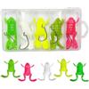 Generic Esca Rana Esca Rana Morbida Realistica Flessibile Portatile | Set di 5 esche realistiche acqua dolce lago fiume torrente palude bar trota pesce gatto lucioperca salmone
