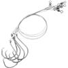 BESTOMZ Bottom Feeder rig, Pre-Tied Fishing Hook Leaders, Steel Wire Dropper Loop Setup, 5 Pezzi, Ready to Use, Offshore Fishing per Snapper