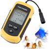 Bolwins A31C - Localizzatore di pesci portatile da 100 m, con sensore sonare, display LCD, allarme per pesci, barca, kayak