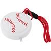 Toddmomy Mini Portamonete Sportivo da Baseball in Silicone Bianco con Portachiavi | Stile a Tema Baseball, Leggero con Clip a Moschettone, Superficie Liscia Lavabile, per Premi in Classe e Sacchetti Squadra