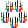 YARNOW 30 Pezzi Tee da Golf in Silicone e Plastica, Allenamento Indoor | Precisione Migliorata, Altezza Stabile, per Lezioni di Golf e Principianti, Uso con Mazze e Driver