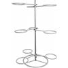 Baoblaze Ball Rack Organizzatore Palle Palle Fitness Espositore Palestra Acciaio Robusto Salvaspazio Verticale Scaffalatura, Supporto Per 9 Palloni Da Yoga Grigio Argento