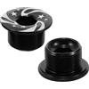 Kichvoe 2 Pezzi Vite Copri Pedivella Bici M20 in Lega di Alluminio Nera | Tappo Decorativo per Bullone, Fissaggio del Braccio, per Meccanici e Hobbisti, Stile Moderno
