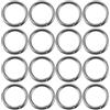OUNONA 100 Pezzi Anelli di Giunzione Doppi Aperti, Acciaio Inox Argento | Design Circolare a Doppio Filo, Riduce Torsioni della Lenza, Cambio Rapido Dell'esca, per Shore Fishing e Jigging
