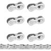 Generic Catena mancante per bicicletta, collegamento catena bicicletta | Universal Heavy Duty Strumenti per la riparazione di biciclette, 6 pezzi di parti di biciclette per mountain bike