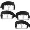 YARNOW 2 Paia Ramponi da Ghiaccio 10 Denti, Acciaio Inox | Copertura Completa della Suola, Uso Guanti, per Scarponi e Stivali, Finitura Argento