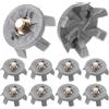 TOYANDONA 10 Pezzi Tacchetti da Golf Sostituibili Antiscivolo Tpr Grigio | Resistenti All'usura, per Forniture da Golf, Accessori di Ricambio, Set Pratico per Scarpe Golf
