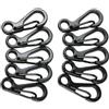 Honseadek per mini moschettone Clips Honseadek per mini moschettone | Moschettone in lega di zinco da 25 mm, set da 10 pezzi per chiavi, attrezzatura antiruggine di qualità per campeggio