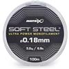 Fox Matrix Soft Steel Ultra Power Monofilamento 0,18 mm 3,1 kg 100 m, lenza commerciale per pesca alla carpa, ad alta resistenza al nodo, forte, flessibile, ideale per pole rig e lunghezze di aggancio per