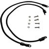 Healeved 18 Pollici Fissaggio per Kayak Fibbia Fissa, Cordino Elastico e | Set da Viti e Dadi, Plastica Nera, per Fissaggio Rapido e Ordinato su Coperta