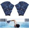 Casenly Guanti da Nuoto, Guanti da Bagno Palmati, Guanti Acquatici da Nuoto, Guanti d'Acqua Tagliati Metà con Cinturino da Polso, Fitness Acquatico e Allenamento per Donne Uomini