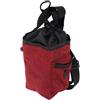 DOITOOL Sacchetto di Magnesite per Arrampicata con Cintura Regolabile e Tasche | Tessuto Oxford Rosso, Chiusura a Coulisse e Zip, per Allenamento in Palestra e Arrampicata