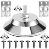 FEETER 4 livellatori per gambe da biliardo/tavolo da biliardo, 12,7 cm, in metallo, resistenti, per tavolo da biliardo
