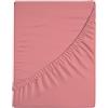 Zer0bed, Lenzuolo Sotto con Angoli Piazza e Mezza Tinta Unita 100% Cotone ANGOLO MAXI 30CM, 1 Piazza e Mezza, Malva, 130x200
