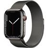 Apple Watch Series 7 Acciaio inossidabile 45 mm (2021) | GPS + Cellular | Grafite | Cinturino milanese Grafite - molto buono