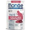 MONGE GATTO UMIDO 85 G MONOPROTEICO KITTEN PATE' MANZO BUSTINA