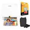 KODAK Stampante fotografica mobile istantanea Kodak Step Slim - Kit: confezione da 20 fogli di carta Zink, custodia
