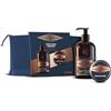 King C. Gillette Kit Barba Perfetta per una Barba Profumata Ogni Giorno | con Pochette da Viaggio, Detergente 3in1 Barba e Viso 350 ml, Balsamo per Barba 100 ml, Idea Regalo Uomo per Cura della Barba