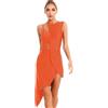 CHICTRY Vestito da Ballo Elegante Senza Maniche Abito Danza Standard Tutu Danza Classica Ragazza Ballerina Body Ginnastica Ritmica Gara Vestiti Latino Ballo Contemporaneo