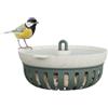 elho Ciotola Essential Feeder 16cm - Verde Foglia | L 19,2 x L 17,9 x H 13 cm | Contiene 500 grammi di cibo per uccelli | 100% plastica riciclata
