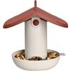 elho accogliente mangiatoia silo 18 cm mangiatoia per uccelli - Tuscan Red | L 17,8 x L 17,8 x H 23,3 cm | Capacità di 500 grammi di cibo per uccelli