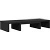 Syfax Supporto Monitor Regolabile Nero 60x24x10,5 in Truciolato