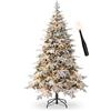Le Stelle Albero di Natale Innevato Le Stelle St. Moritz H 180cm x L 130cm con 2000 Luci Led + 1958 Rami e Bacchetta
