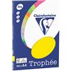 Clairefontaine Trophée - Mini Resma di carta, 100 fogli, formato A4, 21 x 29.7 cm A4, 21 x 29.7 cm Giallo fluo