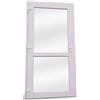 Otwarte Porta esterna in PVC porta in PVC per negozio, balcone, casa, economia. 4 colori: antracite, rovere dorato, noce, bianco (100x210 porta sinistra, bianco)