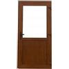 Otwarte Porta esterna in PVC Porta in PVC per negozio, balcone, casa, negozio. Disponibile in 4 colori: antracite, rovere dorato,noce, bianco (90 x 200 porta con apertura a destra, rovere dorato)