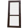 Otwarte Porta esterna in PVC, negozio, balcone, casa, economia, antracite, rovere dorato, noce, bianco (90 x 200 cm, noce)