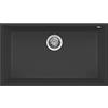 ELLECI LGQ13040BSO | Lavello da incasso GRANITEK QUADRA 130 BSO | Colore : Nerone