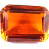 Topazio Orange Brasiliano 41.55 Ct 24 mm Taglio Smeraldo Certificato T41777