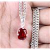 Naturale 6.55 KT Padparadscha Arancione Zaffiro Ovale Gemma Raro Pendente Design