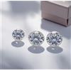 3 Pezzi Lotto Loose Cvd Diamante 3 MM If Chiarezza Rotondo Colore D Certificato
