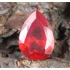 Loose Gemma 8 CT Naturale Arancione Zircone Taglio a Pera Certificato T28407 No