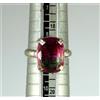 Anello In Gemma A Cuscino Di Tormalina D'acqua Bi Colore 17.55 Ct Nuovo Design