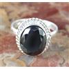 13.85 KT Certificato Nero Diamante Solitario Ovale Ultimo Anello Design Birthday