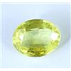 Ceylon Naturale Giallo Zaffiro 7.95 CT Ovale Gemma Certificato T28811 No Tariffs