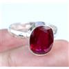 Naturale Ceylon Rosso Zaffiro 9.65 KT / 11 MM Ovale Gemma Certificato Design