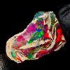 AK GEMS AND JEWELLERY Opale Nero Naturale Grezzo Etiopico, Pietra Gemma Fire 8 Ct 21x15 mm