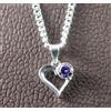 Pendente Solitario Donna Diamante Viola Certificato 1,17 Ct Tondo Nuovo Design