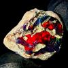 AK GEMS AND JEWELLERY Ethiopian Opal Grezzo Naturale Nero Dry Fire Opal 9.5 Ct 20x16 mm