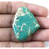 Blue Ridge Turquoise Naturale 55,25 Ct 39 mm Piastra Grezza AGI