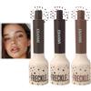 Cuenxuenf Set di 3 penne per lentiggini, timbro per lentiggini, impermeabile e resistente alle sbavature, effetto trucco naturale e a lunga durata, applicazione rapida del trucco in 5 secondi
